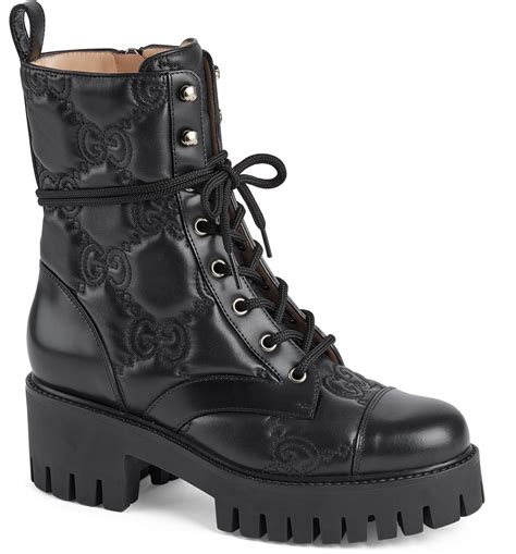 combat boots gucci